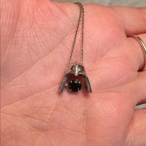 Star Wars Necklace Onyx DarthVader Sterling Silver